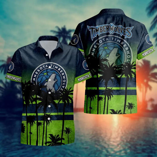 Minnesota Timberwolves Aloha Hawaiian Shirt, NCAA Hawaiian Shirt Moonbestprint