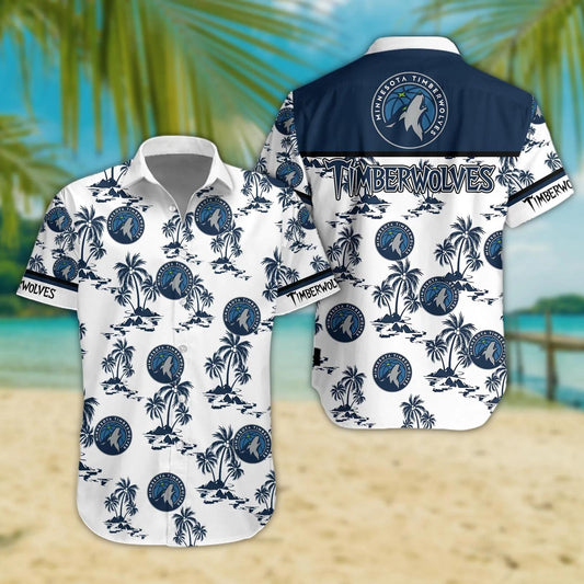Minnesota Timberwolves Hawaii Shirt, NBA Hawaiian Shirt Moonbestprint