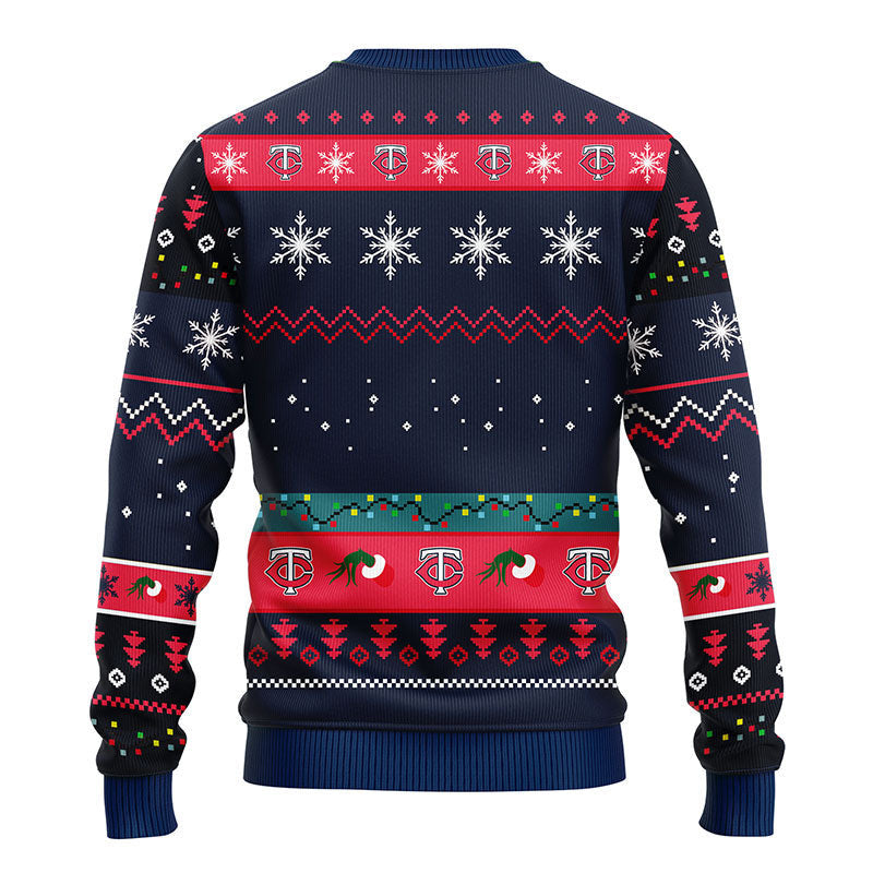 Minnesota Twins 12 Grinch Xmas Day Ugly Christmas Sweater Moonbestprint