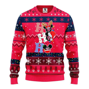 Minnesota Twins Hohoho Ugly Christmas Sweater, MLB Christmas Sweater Moonbestprint