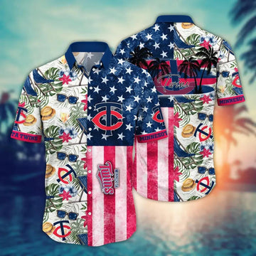Minnesota Twins MLB Flower Aloha Hawaiian Shirt 10, MLB Hawaiian Shirt Moonbestprint