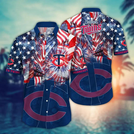 Minnesota Twins MLB Flower Aloha Hawaiian Shirt 12, MLB Hawaiian Shirt Moonbestprint
