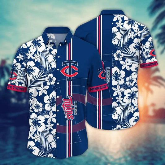 Minnesota Twins MLB Flower Aloha Hawaiian Shirt 13, MLB Hawaiian Shirt Moonbestprint