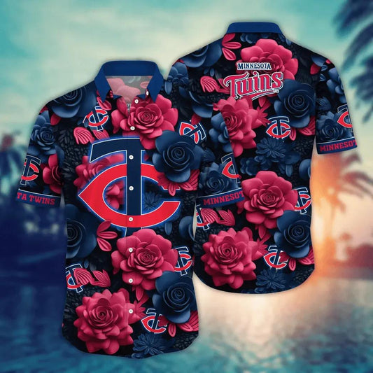 Minnesota Twins MLB Flower Aloha Hawaiian Shirt 17, MLB Hawaiian Shirt Moonbestprint