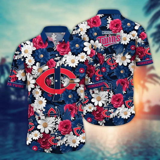 Minnesota Twins MLB Flower Aloha Hawaiian Shirt 18, MLB Hawaiian Shirt Moonbestprint