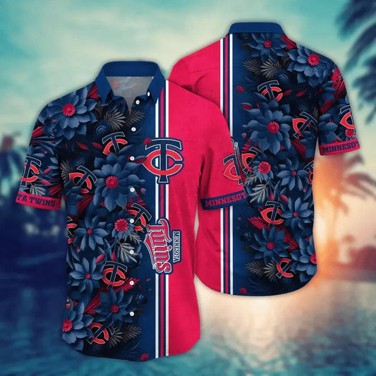 Minnesota Twins MLB Flower Aloha Hawaiian Shirt 5, MLB Hawaiian Shirt Moonbestprint