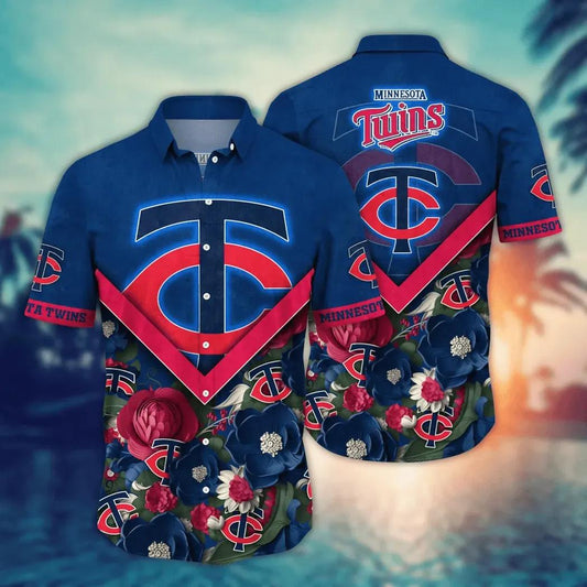 Minnesota Twins MLB Flower Aloha Hawaiian Shirt 7, MLB Hawaiian Shirt Moonbestprint