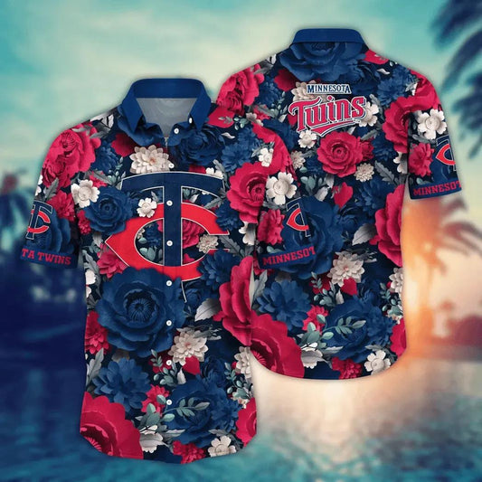 Minnesota Twins MLB Flower Aloha Hawaiian Shirt 8, MLB Hawaiian Shirt Moonbestprint