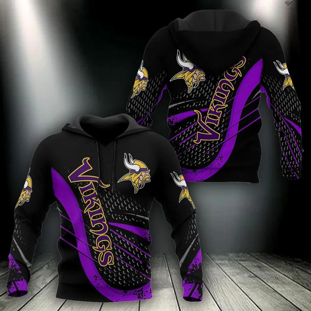 Minnesota Vikings 3D Hoodie, NFL Hoodie Moonbestprint