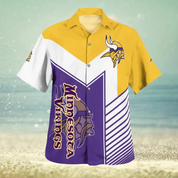 Minnesota Vikings Aloha Best For Fans Beach Hawaiian Shirt, NFL Hawaiian Shirt Moonbestprint