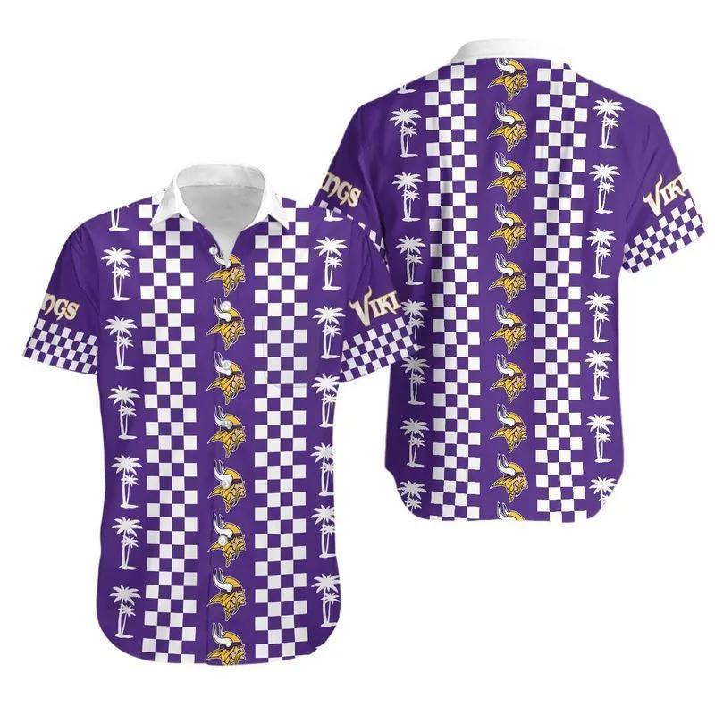 Minnesota Vikings Coconut Trees NFL Hawaiian Shirt 3, NFL Hawaiian Shirt Moonbestprint
