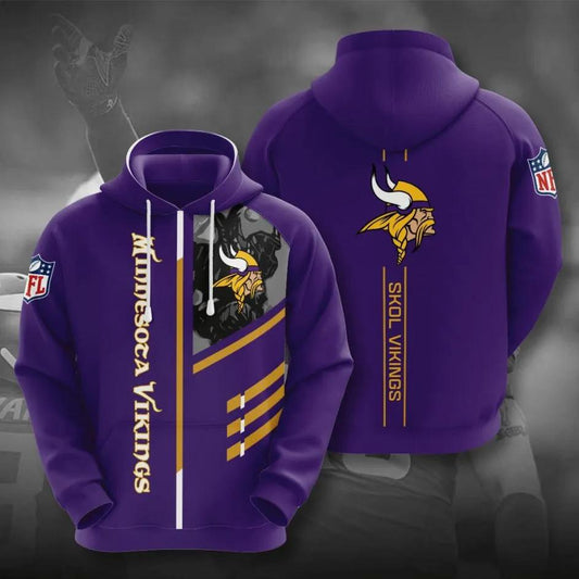 Minnesota Vikings Football 3D Hoodie, NFL Hoodie Moonbestprint