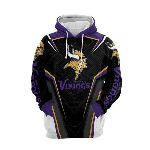 Minnesota Vikings Football 3D Hoodie, NFL Hoodie Moonbestprint