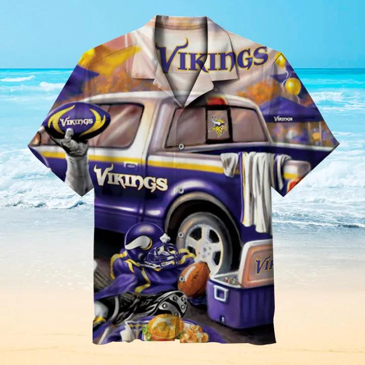 Minnesota Vikings For Cool Fans Hawaiian Shirt, NFL Hawaiian Shirt Moonbestprint