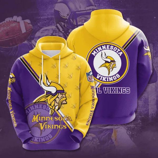 Minnesota Vikings NFL 3D All Over Print, NFL Hoodie Moonbestprint