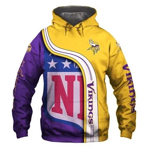 Minnesota Vikings NFL 3D Hoodie, NFL Hoodie Moonbestprint