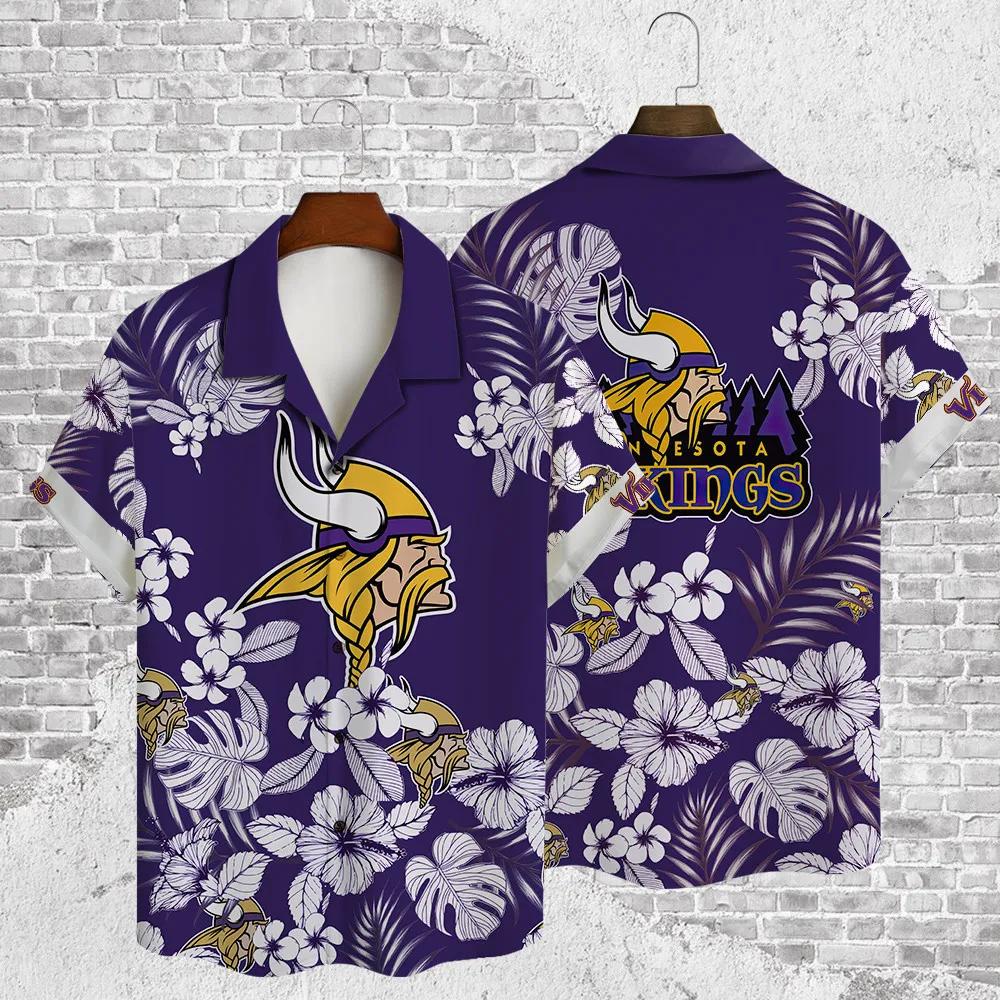 Minnesota Vikings – National Football League AOP Hawaiian Shirt, NFL Hawaiian Shirt Moonbestprint