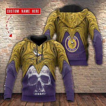 Minnesota Vikings Personalized Hoodie, NFL Hoodie Moonbestprint