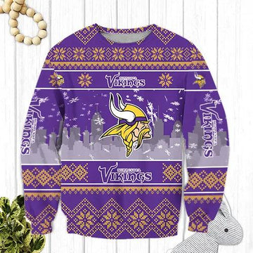 Minnesota Vikings Ugly Christmas Sweater Moonbestprint
