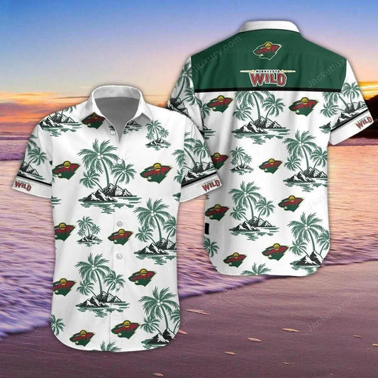 Minnesota Wild 3D Hawaiian Shirt, NHL Hawaiian Shirt Moonbestprint