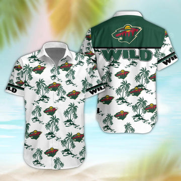 Minnesota Wild Aloha Shirt, NHL Hawaiian Shirt Moonbestprint