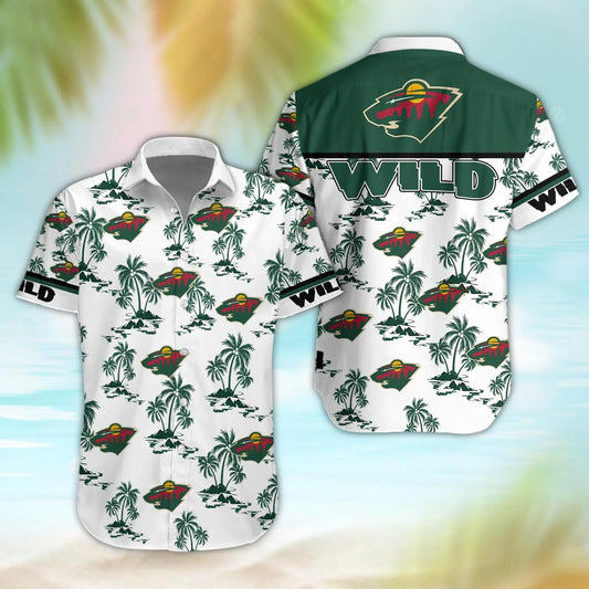 Minnesota Wild Aloha Shirt, NHL Hawaiian Shirt Moonbestprint