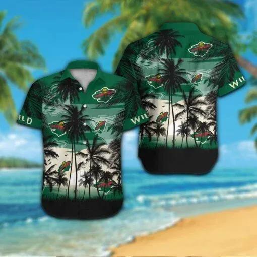 Minnesota Wild Hawaiian Shirt, NHL Hawaiian Shirt Moonbestprint