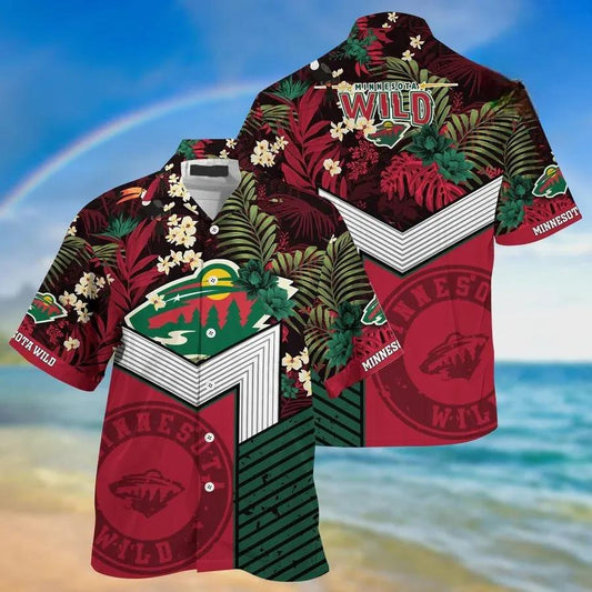 Minnesota Wild Team Hawaiian Shirt 3, NHL Hawaiian Shirt Moonbestprint