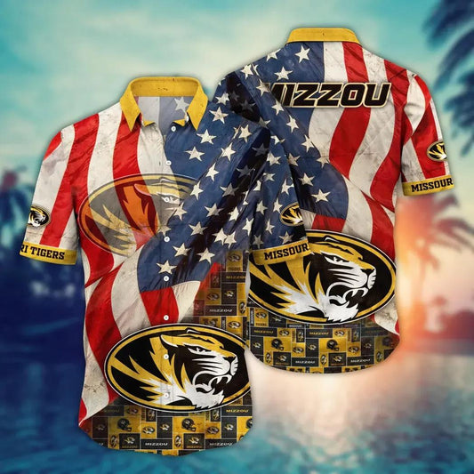 Missouri Tigers NCAA Flower Aloha Hawaiian Shirt 10, NCAA Hawaiian Shirt Moonbestprint