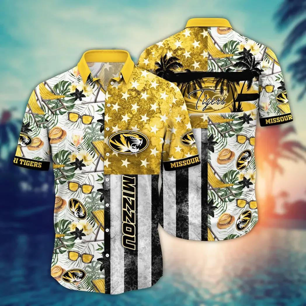 Missouri Tigers NCAA Flower Aloha Hawaiian Shirt 12, NCAA Hawaiian Shirt Moonbestprint