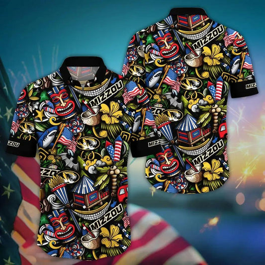 Missouri Tigers NCAA Flower Aloha Hawaiian Shirt 14, NCAA Hawaiian Shirt Moonbestprint