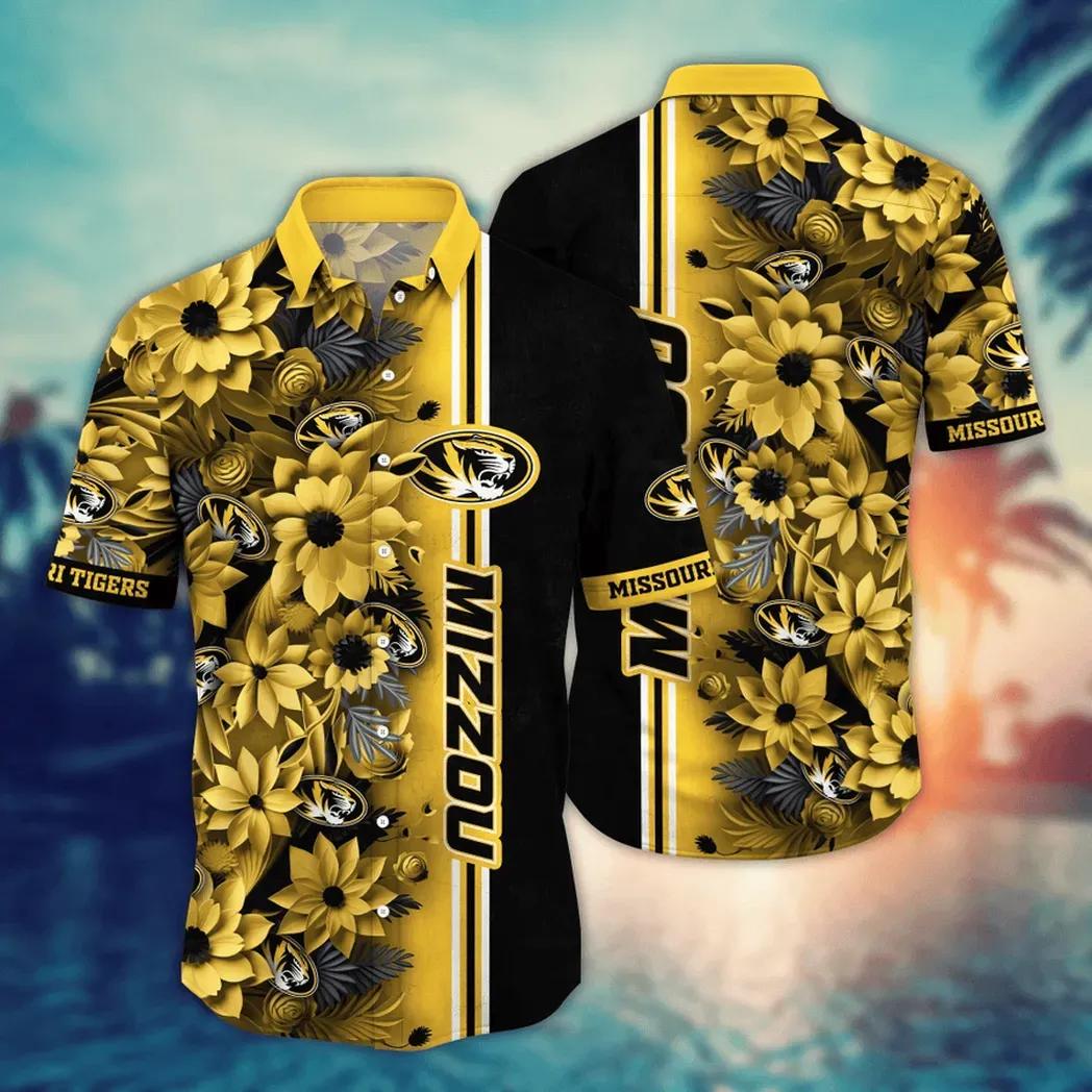 Missouri Tigers NCAA Flower Aloha Hawaiian Shirt 3, NCAA Hawaiian Shirt Moonbestprint