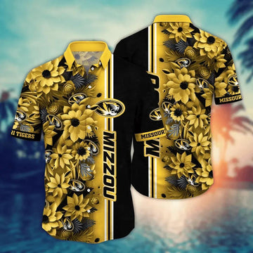 Missouri Tigers NCAA Flower Aloha Hawaiian Shirt 3, NCAA Hawaiian Shirt Moonbestprint