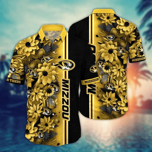 Missouri Tigers NCAA Flower Aloha Hawaiian Shirt 3, NCAA Hawaiian Shirt Moonbestprint