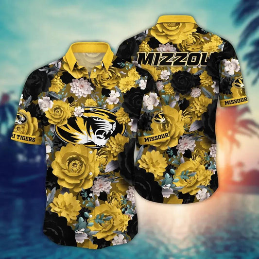 Missouri Tigers NCAA Flower Aloha Hawaiian Shirt 4, NCAA Hawaiian Shirt Moonbestprint