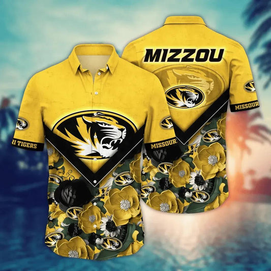 Missouri Tigers NCAA Flower Aloha Hawaiian Shirt 5, NCAA Hawaiian Shirt Moonbestprint