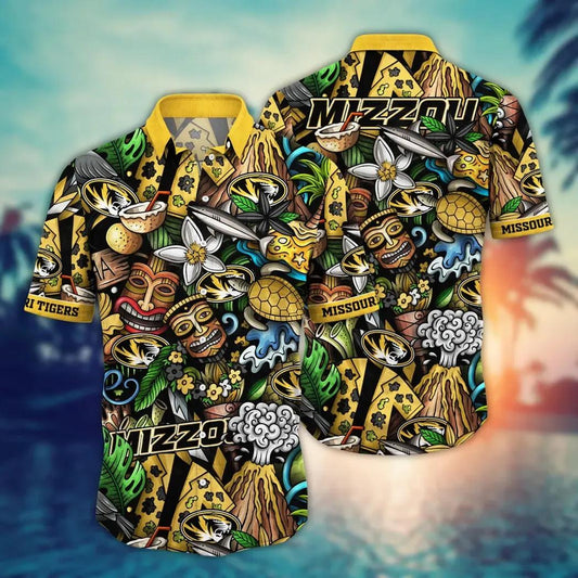 Missouri Tigers NCAA Flower Aloha Hawaiian Shirt 6, NCAA Hawaiian Shirt Moonbestprint