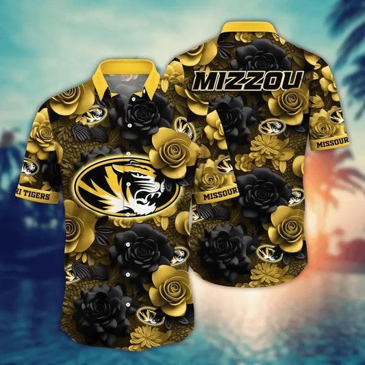 Missouri Tigers NCAA Flower Aloha Hawaiian Shirt 7, NCAA Hawaiian Shirt Moonbestprint
