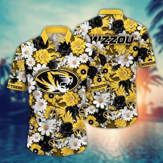 Missouri Tigers NCAA Flower Aloha Hawaiian Shirt 8, NCAA Hawaiian Shirt Moonbestprint