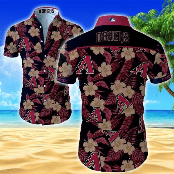 Mlb Arizona Diamondbacks Hawaiian Graphic Print Short Sleeve Hawaiian Shirt, MLB Hawaiian Shirt Moonbestprint