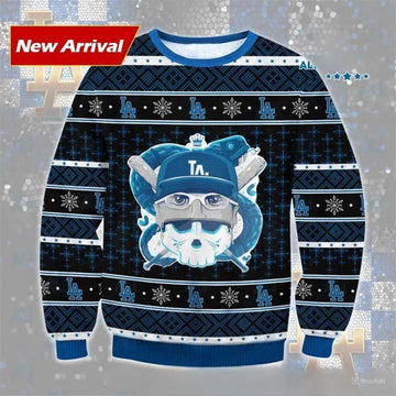 Mlb Los Angeles Dodgers Ugly Christmas Sweater, MLB Christmas Sweater Moonbestprint