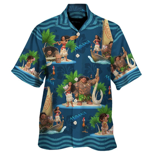 Moana and Maui Hawaiian Shirt - Moonbestprint