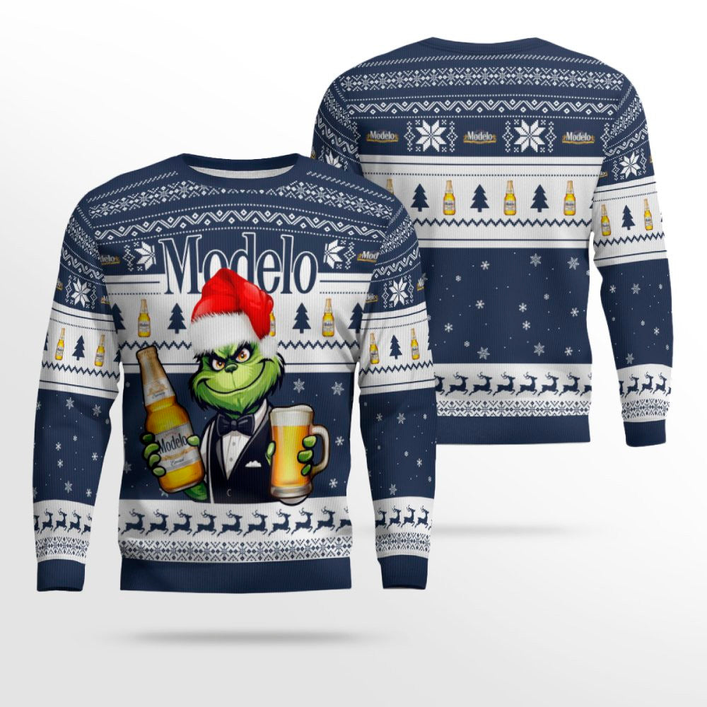Modelo Grinch Christmas Ugly Sweater – Moonbestprint