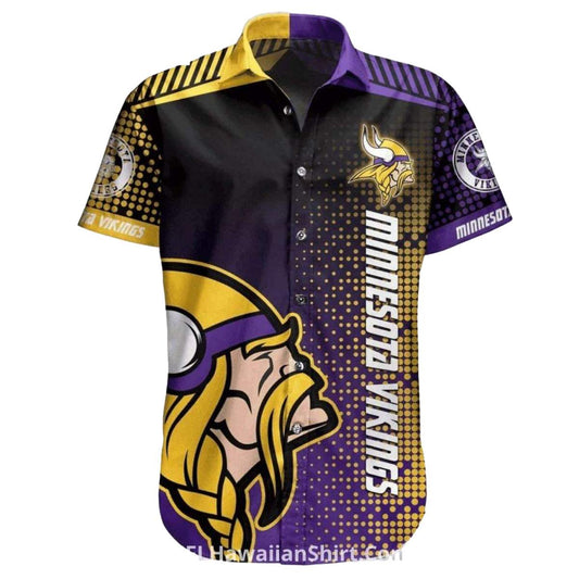 Modern Gradient Dots Minnesota Vikings Hawaiian Shirt - Moonbestprint