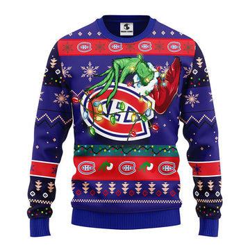 Montreal Canadians Grinch Ugly Christmas Sweater Moonbestprint