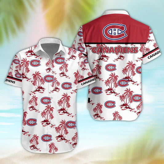 Montreal Canadiens Aloha Shirt, NHL Hawaiian Shirt Moonbestprint