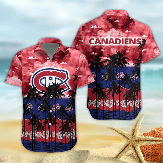 Montreal Canadiens Hawaiian Shirt 1, NHL Hawaiian Shirt Moonbestprint