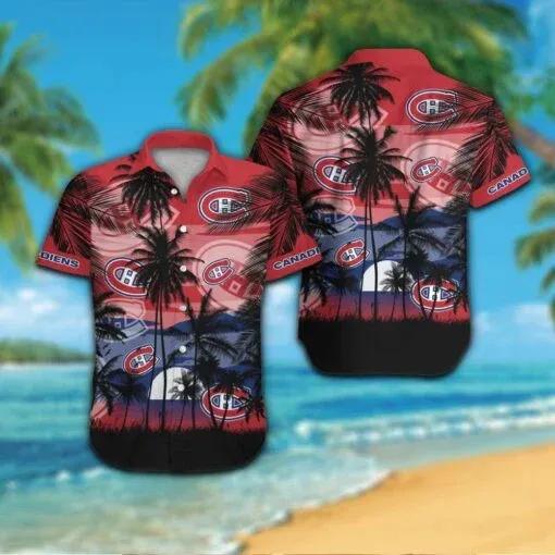 Montreal Canadiens Hawaiian Shirt 2, NHL Hawaiian Shirt Moonbestprint