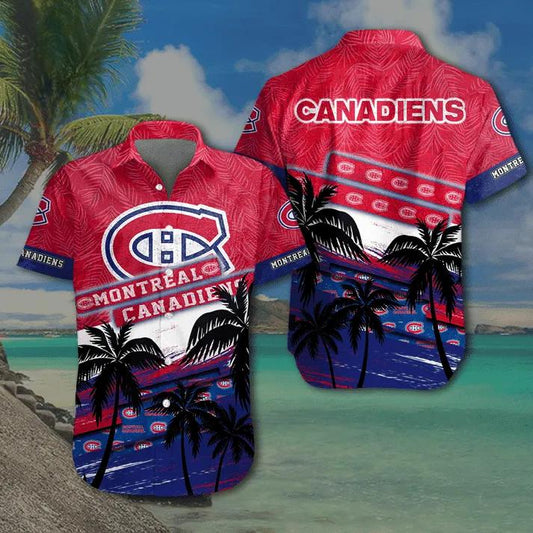 Montreal Canadiens Hawaiian Shirt, NHL Hawaiian Shirt Moonbestprint
