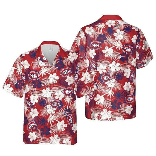 Montreal Canadiens NFL Montreal Hawaiian Graphic Print Short Sleeve Hawaiian Shirt, NHL Hawaiian Shirt Moonbestprint